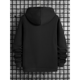 [4pcs Tatoris Print Sweater Set] 4pcs Men's Tatoris Print Sweater Set | Fashionable & Casual Drawstring Hooded Sweaters | Comfortable Long-Sleeved for Autumn & Winter