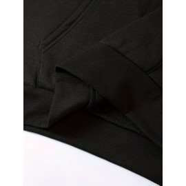 [4pcs Tatoris Print Sweater Set] 4pcs Men's Tatoris Print Sweater Set | Fashionable & Casual Drawstring Hooded Sweaters | Comfortable Long-Sleeved for Autumn & Winter