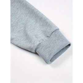 Men's Graphic Print Sweatshirt - Yeshua Lion of Judah Regular Fit Crew Neck Pullover with Slight Stretch, Polyester Knit Fabric