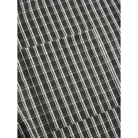 Casual Plaid Shirt for Men, Spring Summer Fall, Short Sleeve, Suitable for Casual Comfort, Holidays, Dates, and Daily Wear, 100% Polyester, Machine Washable, Not Dry Cleanable, WXY9331