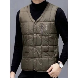 Elson OBM Men'S Warm Vest - 100% Polyester Sleeveless Layering Piece for Outdoor Casual Wear