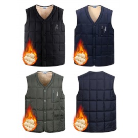 Elson OBM Men'S Warm Vest - 100% Polyester Sleeveless Layering Piece for Outdoor Casual Wear